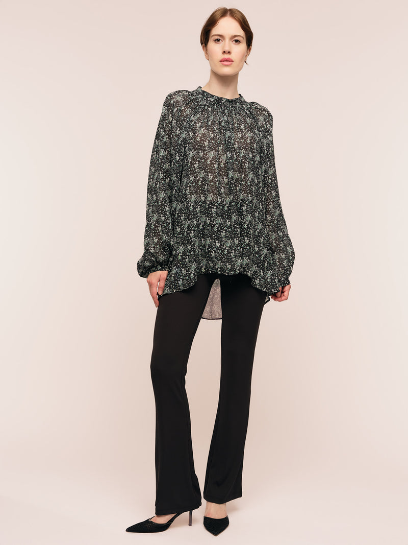 Estelle Blouse - Green Wild Flower