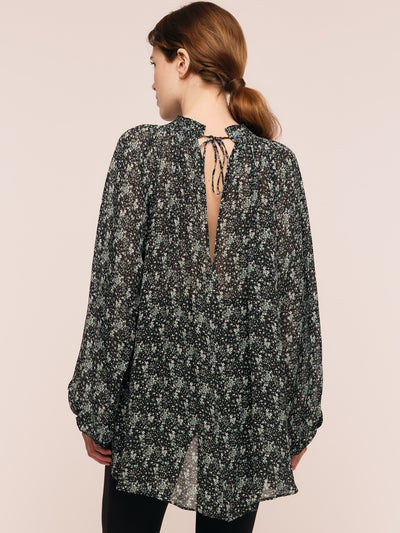 Estelle Blouse - Green Wild Flower