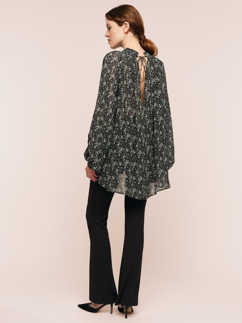 Estelle Blouse - Green Wild Flower