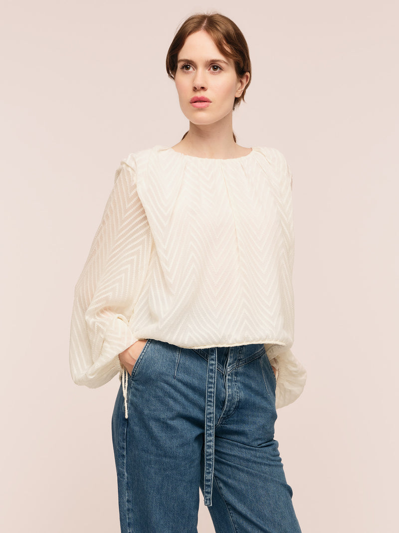 Mimosa Top - Cream White