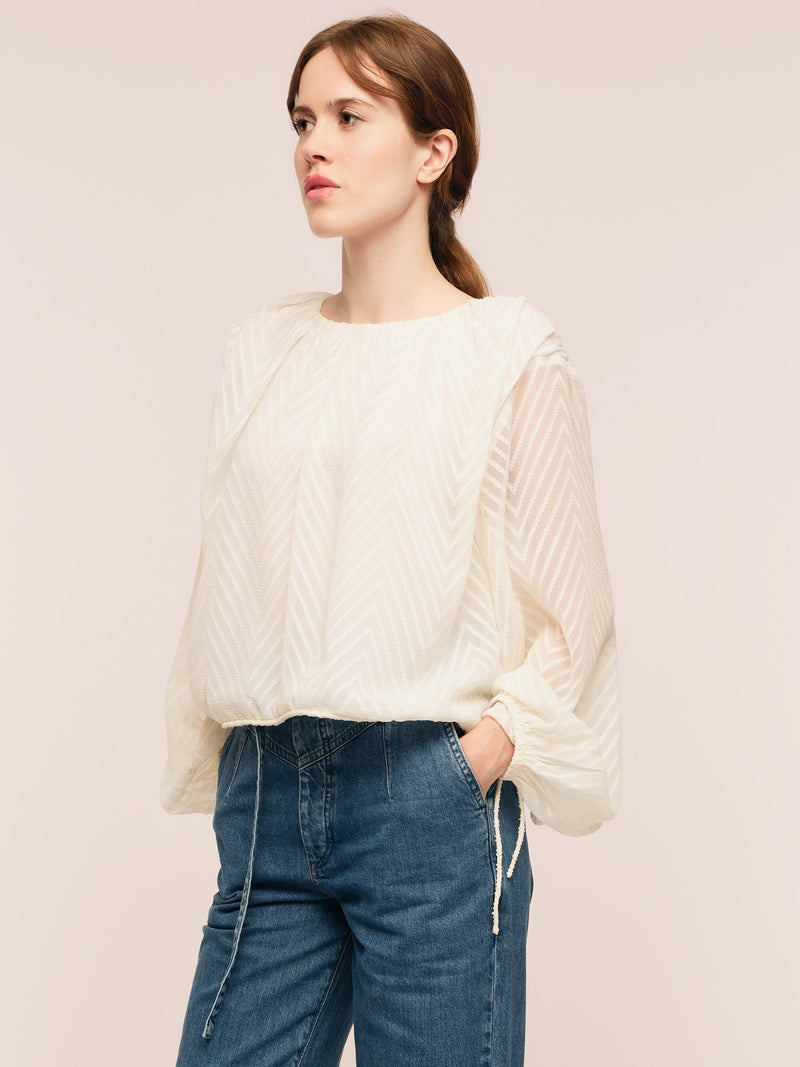 Mimosa Top - Cream White