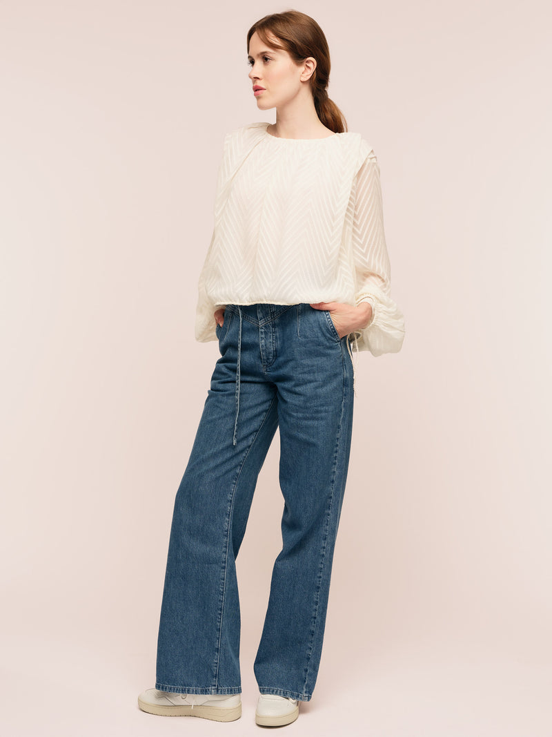 Mimosa Top - Cream White