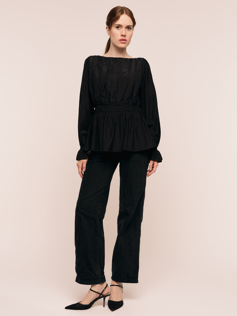 Silkey Blouse - Black