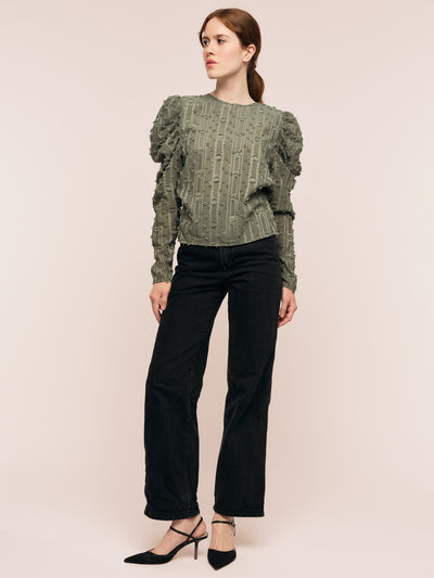 Julia Top - Frosted Green