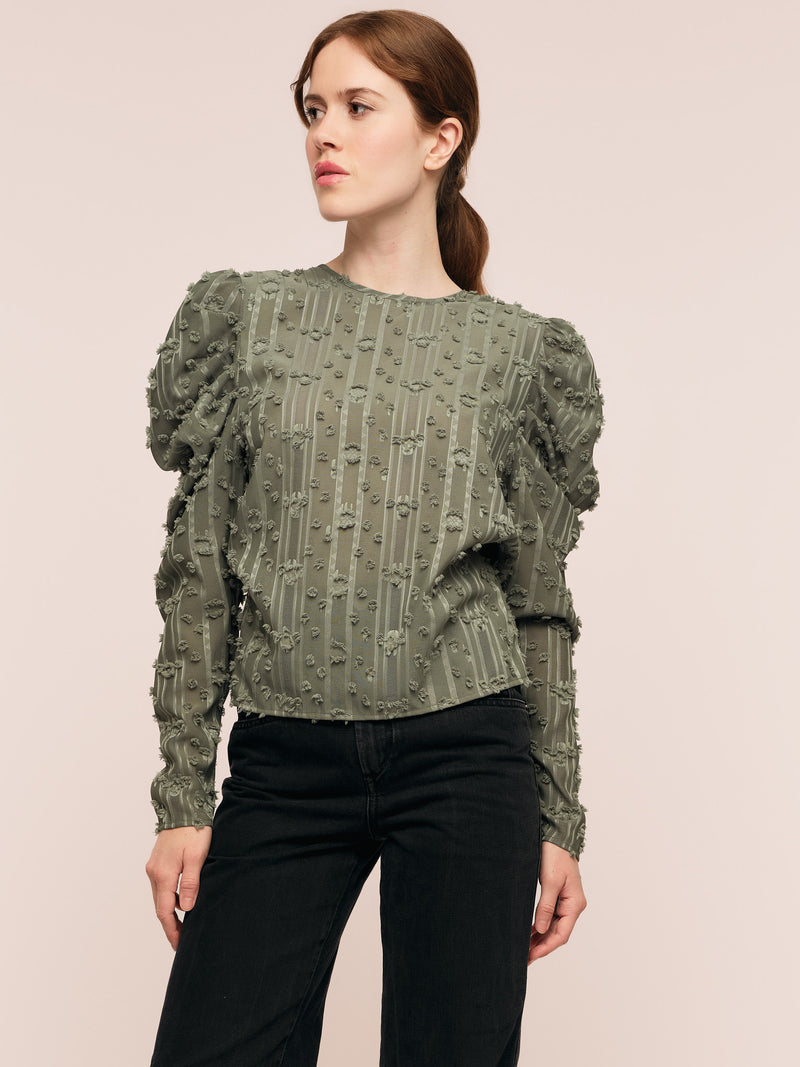 Julia Top - Frosted Green