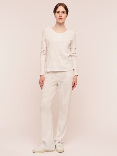 Sophie Button Sweater - Soft Pink