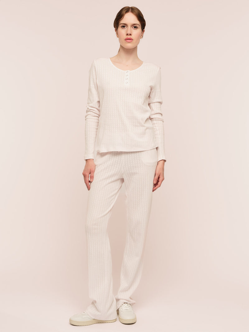 Sophie Button Sweater - Soft Pink