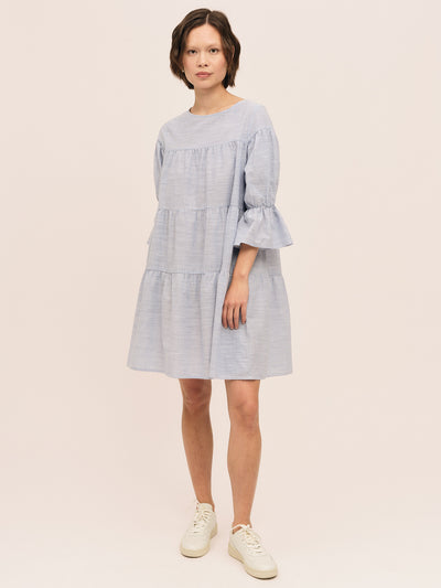 Mai Dress - Blue Stripe