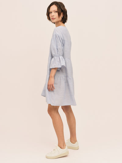 Mai Dress - Blue Stripe
