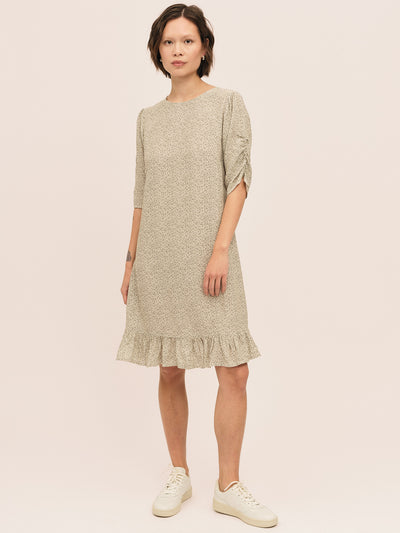 Ellen Dress - Petite Green Flower