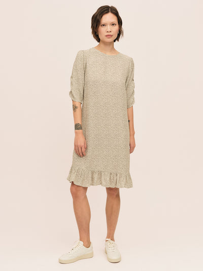 Ellen Dress - Petite Green Flower