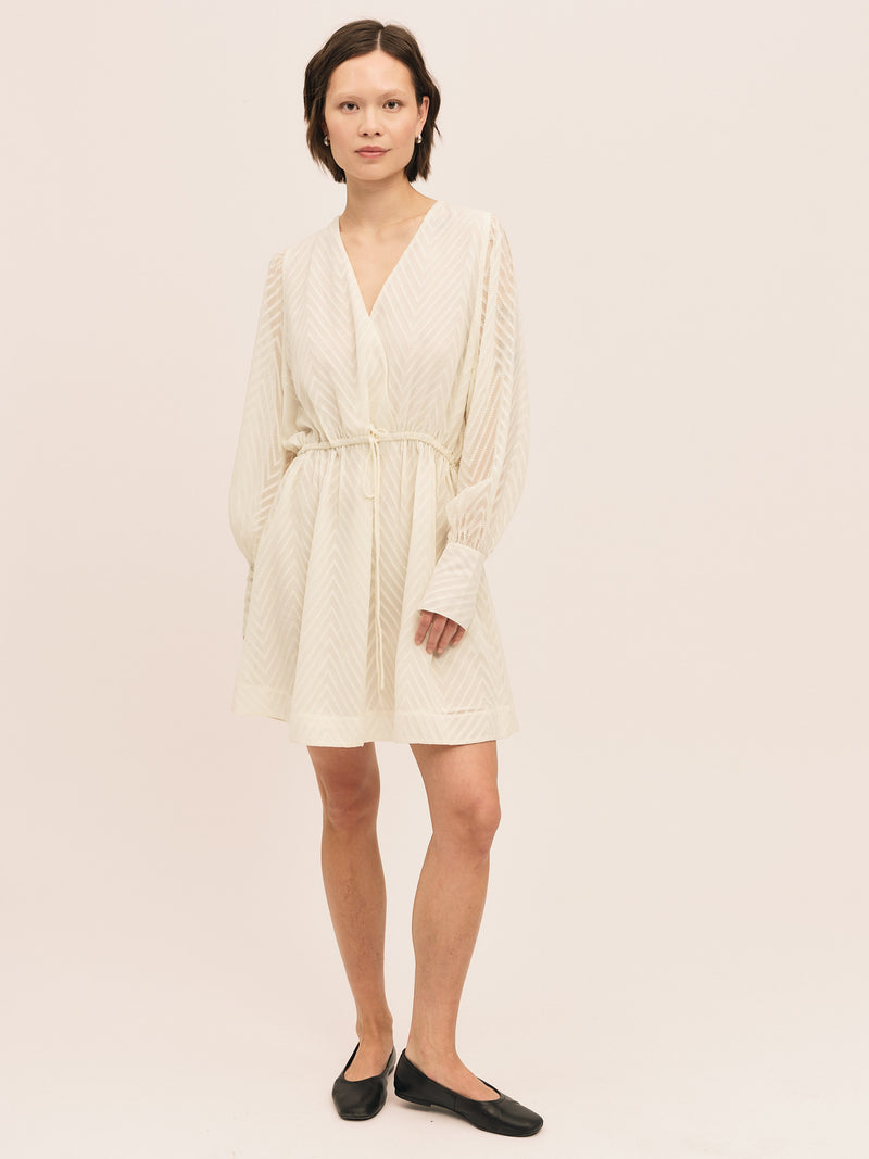 Mimosa Short Dress - Creme