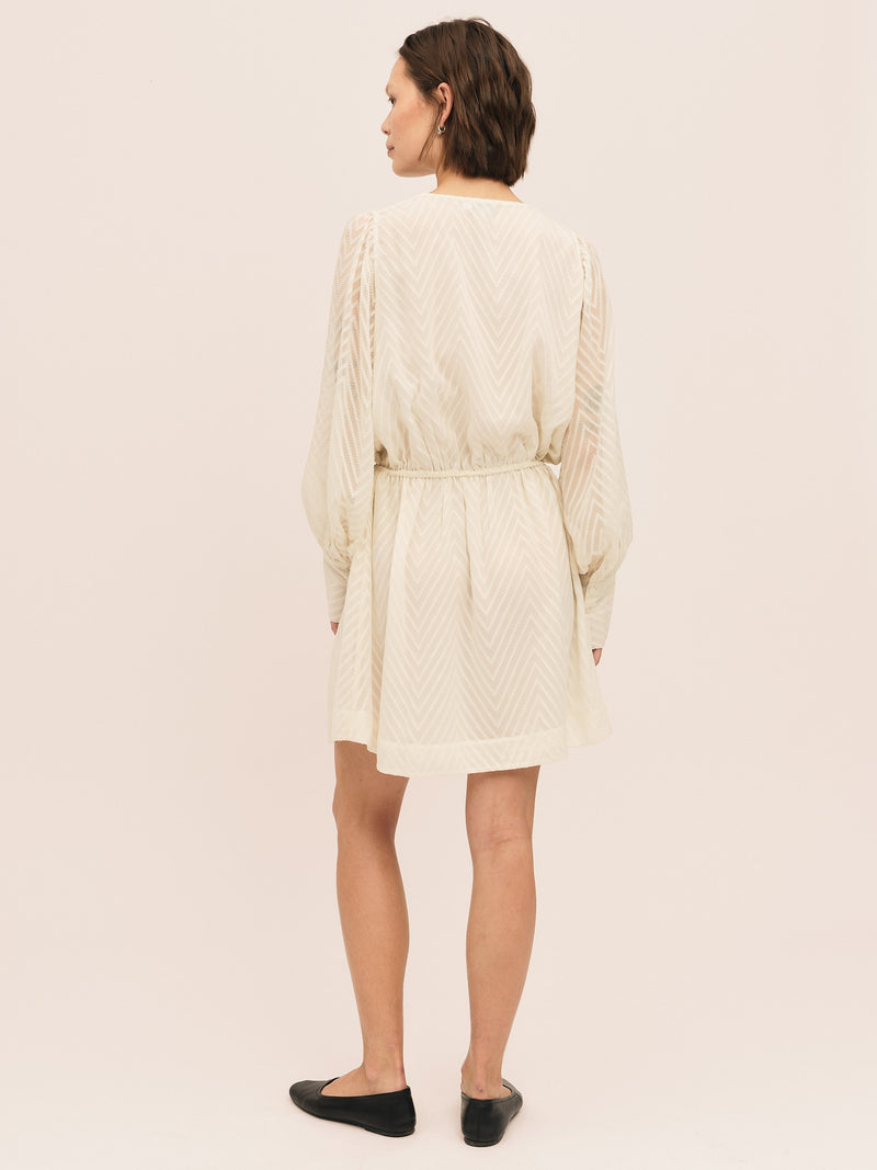 Mimosa Short Dress - Creme