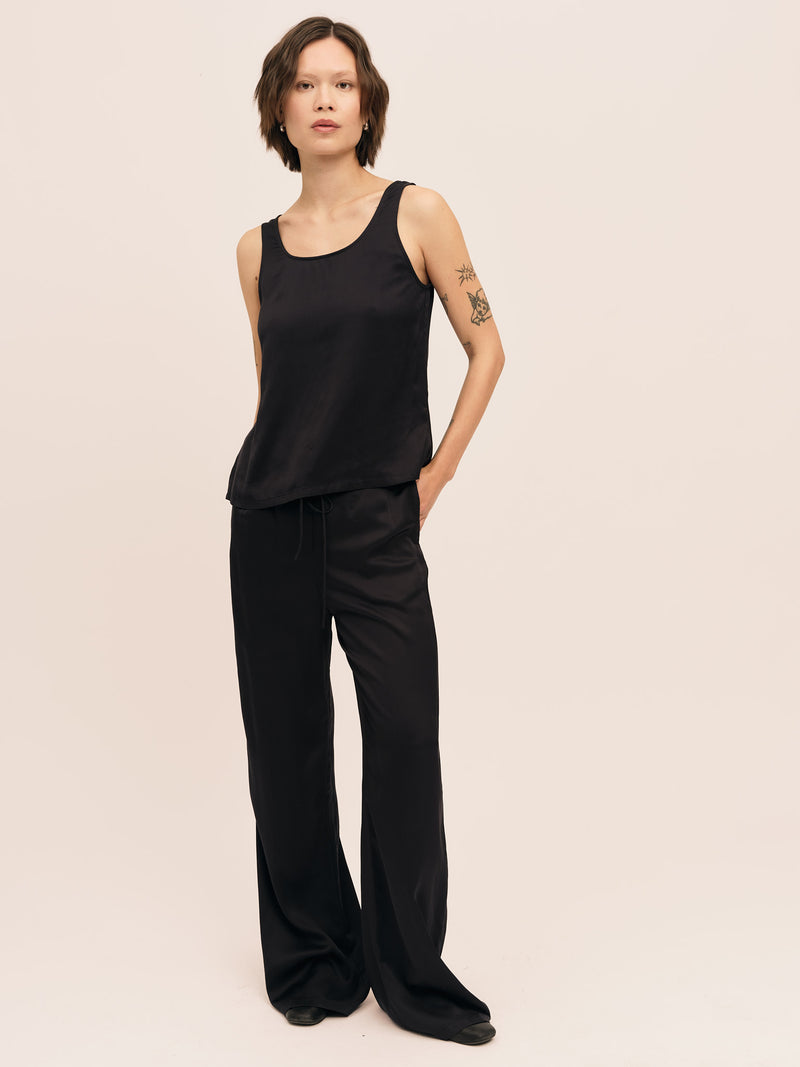 Moana String Trouser - Navy