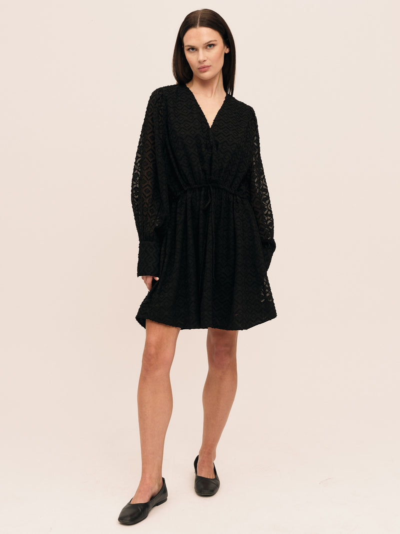 Mimosa Short Dress - Black