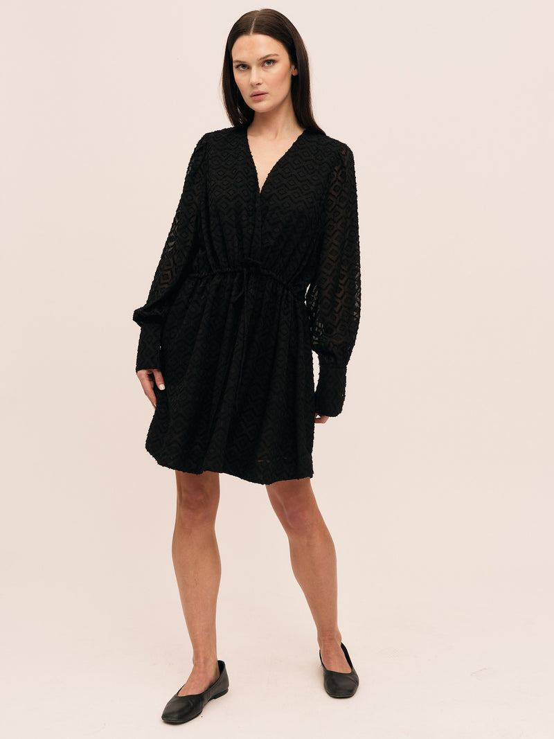 Mimosa Short Dress - Black