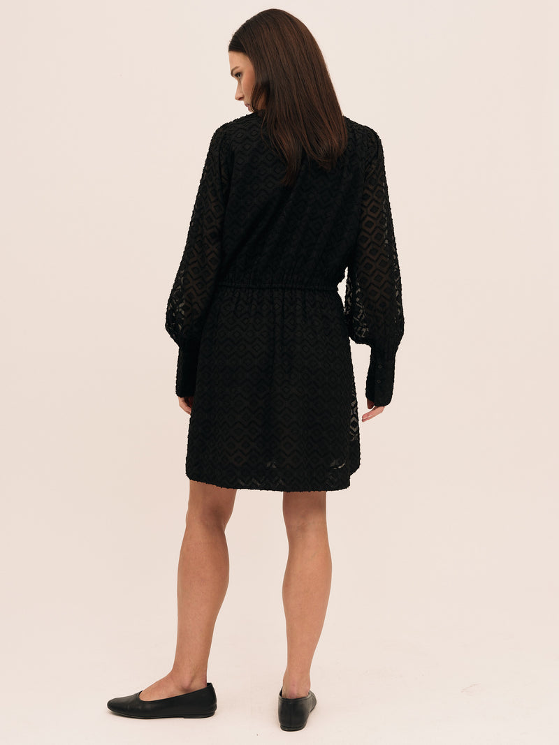 Mimosa Short Dress - Black