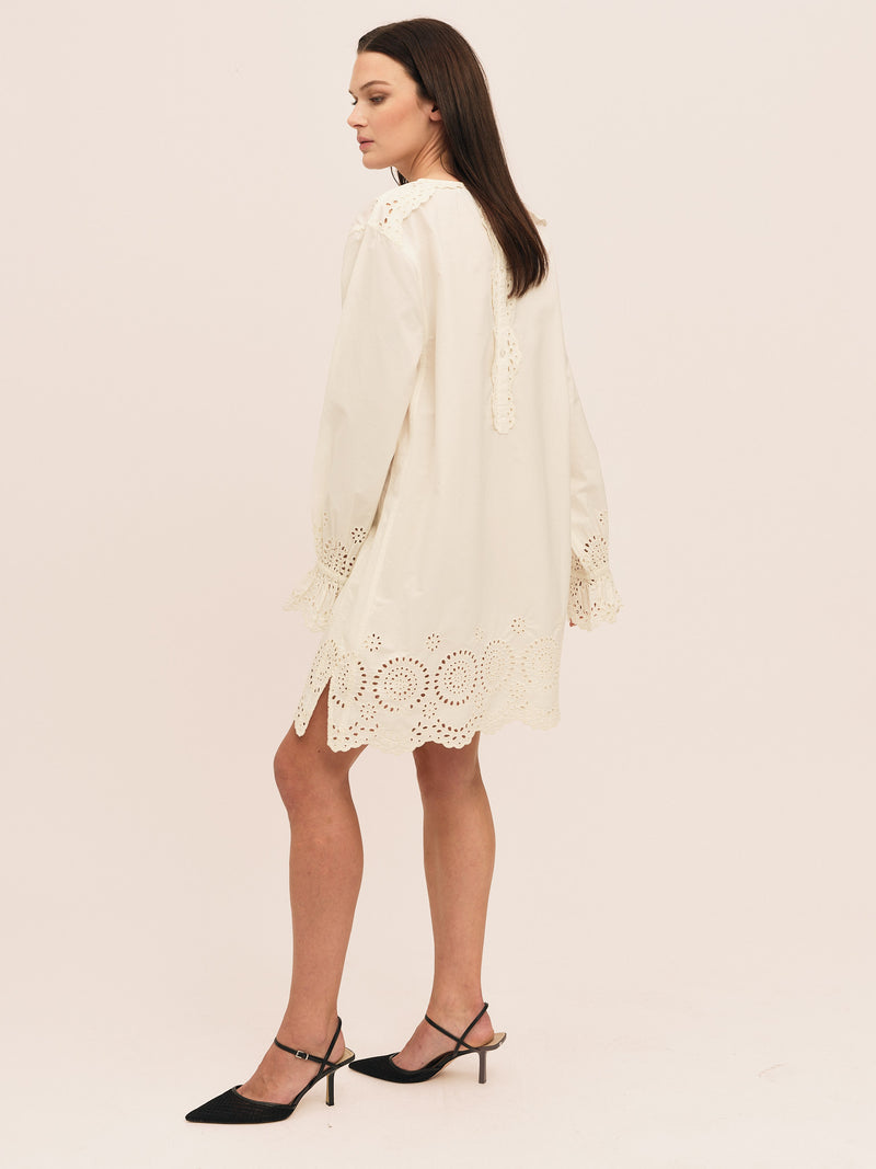 Bea Shirt Dress - White