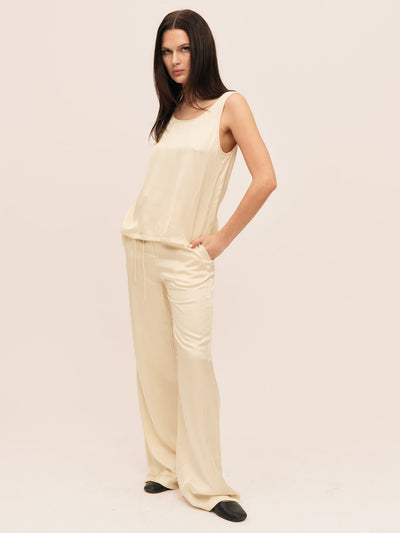 Moana String Trouser - Winter White