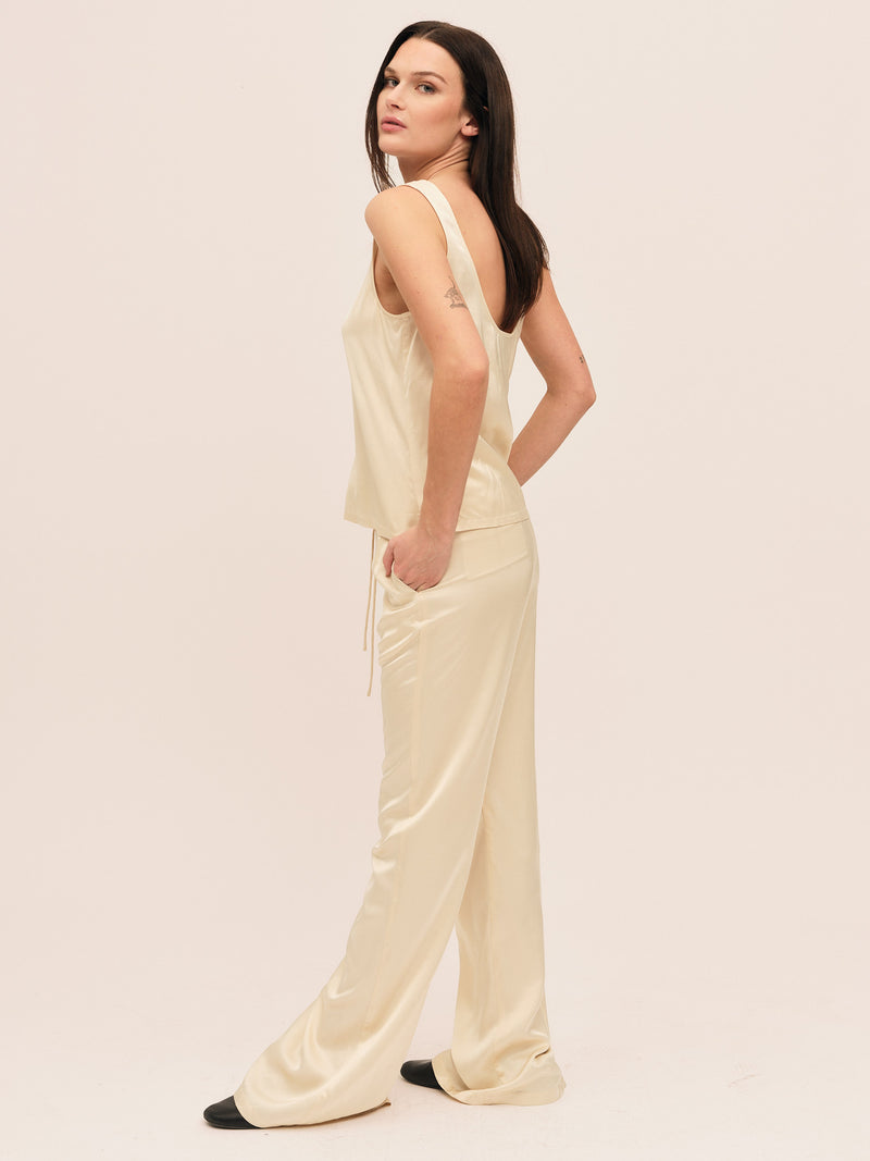 Moana String Trouser - Winter White