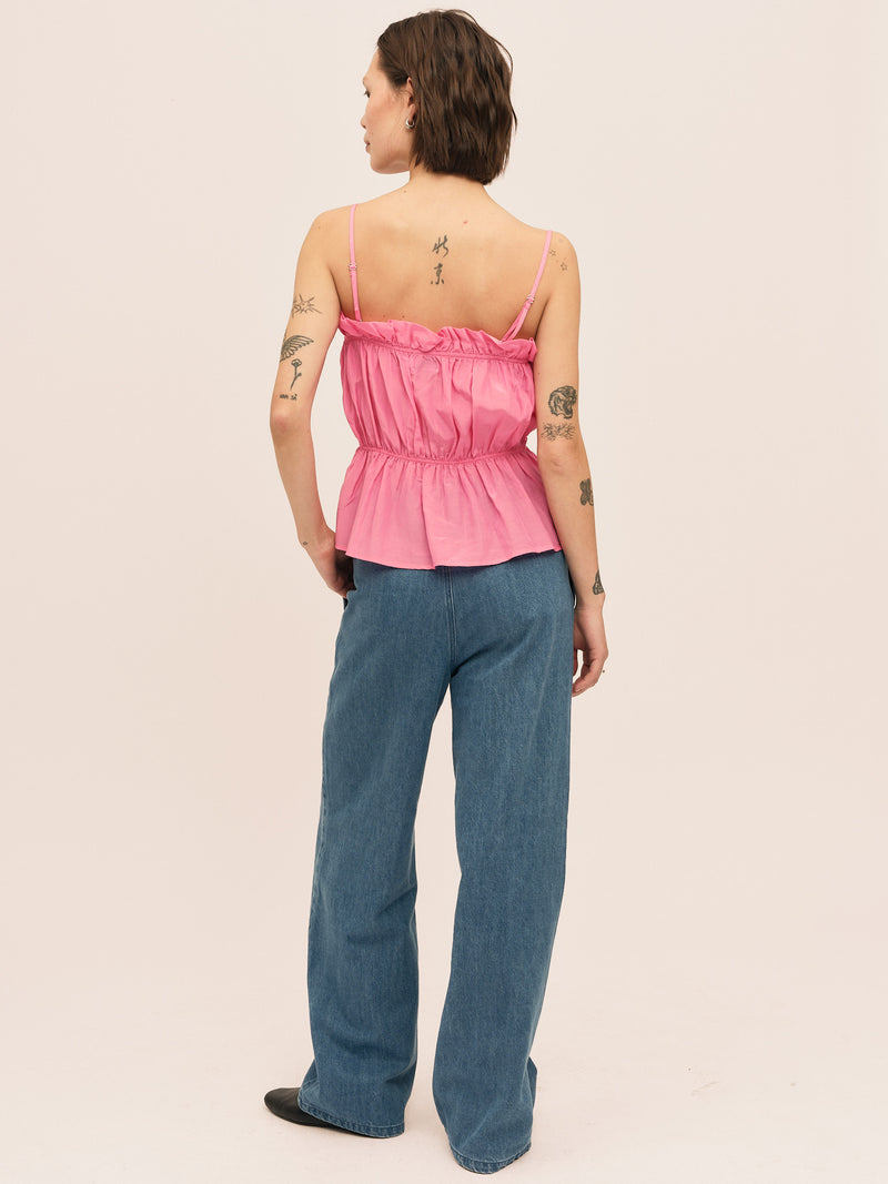 Silkey Tank - Azalea Pink