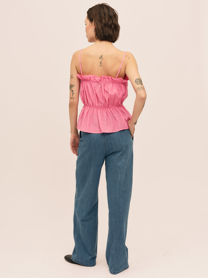 Silkey Tank - Azalea Pink