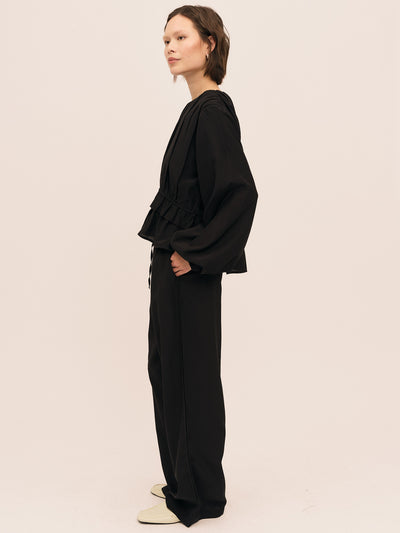 Silkey String Trouser - Black