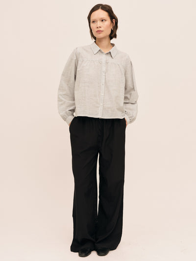 Mai Blouse - Anthracite Stripe