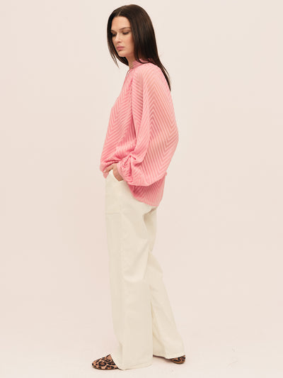 Mimosa Split Blouse - Azela Pink