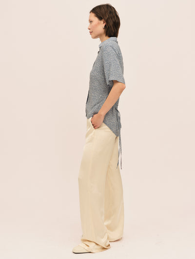 Ellen Shirt - Petite Blue Flower