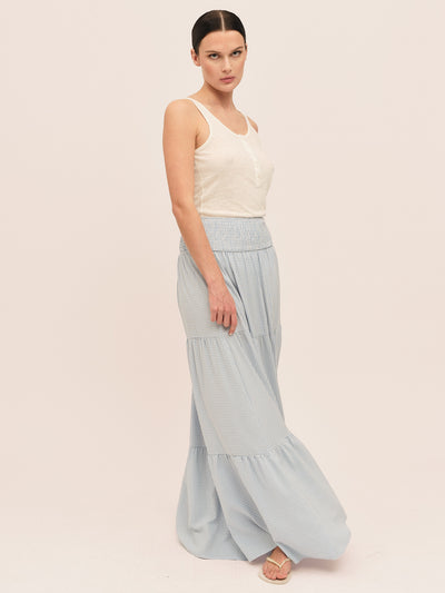 Breeze Button Tank Top - Dream White