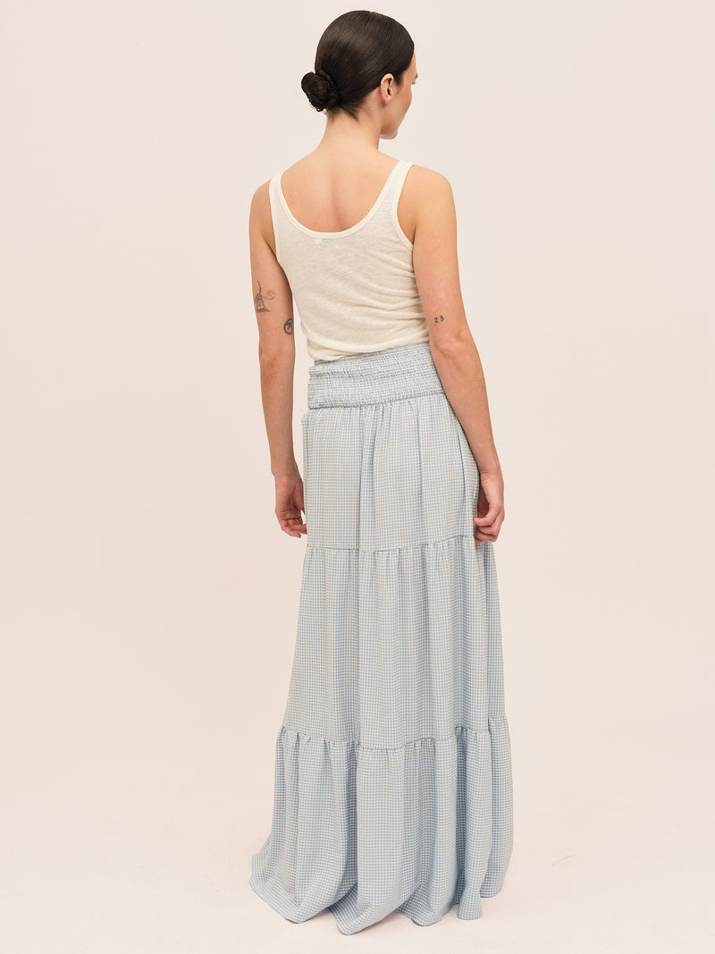 Breeze Button Tank Top - Dream White