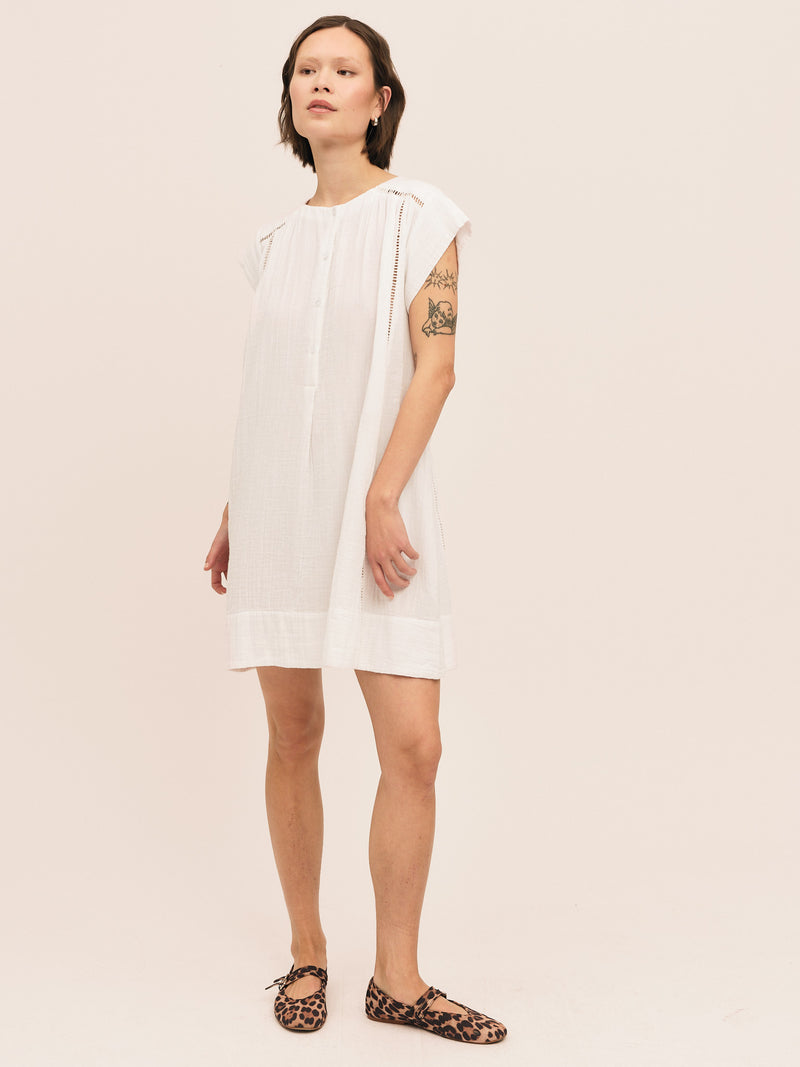 Seed SS Dress - White