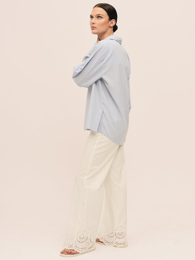 Sal Shirt - Lt. Blue Stripe