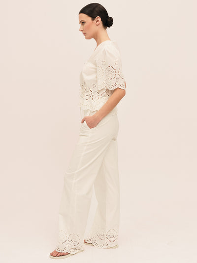 Bea Ribbon Blouse - White