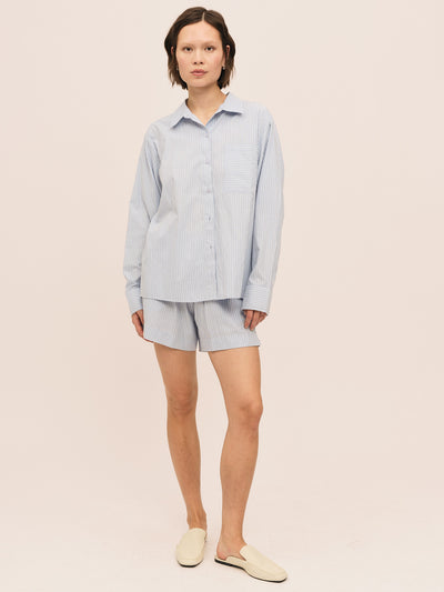 Sal Shirt - Lt. Blue Stripe