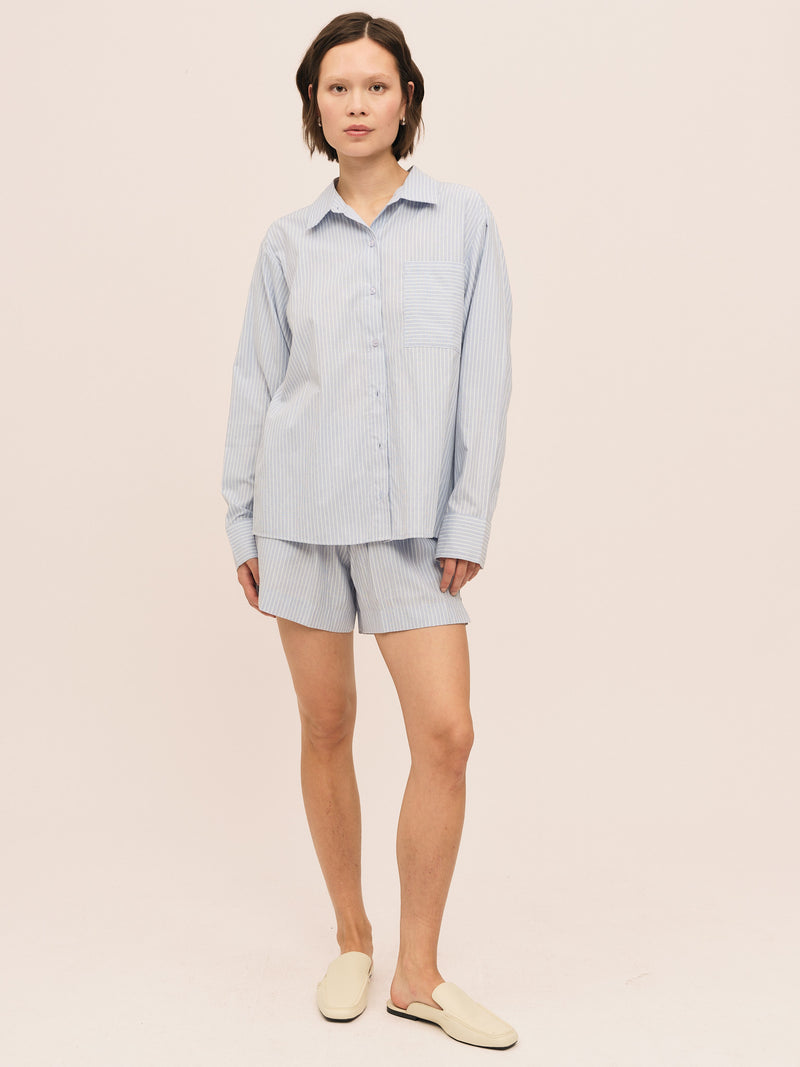 Sal Shorts - Lt. Blue Stripe