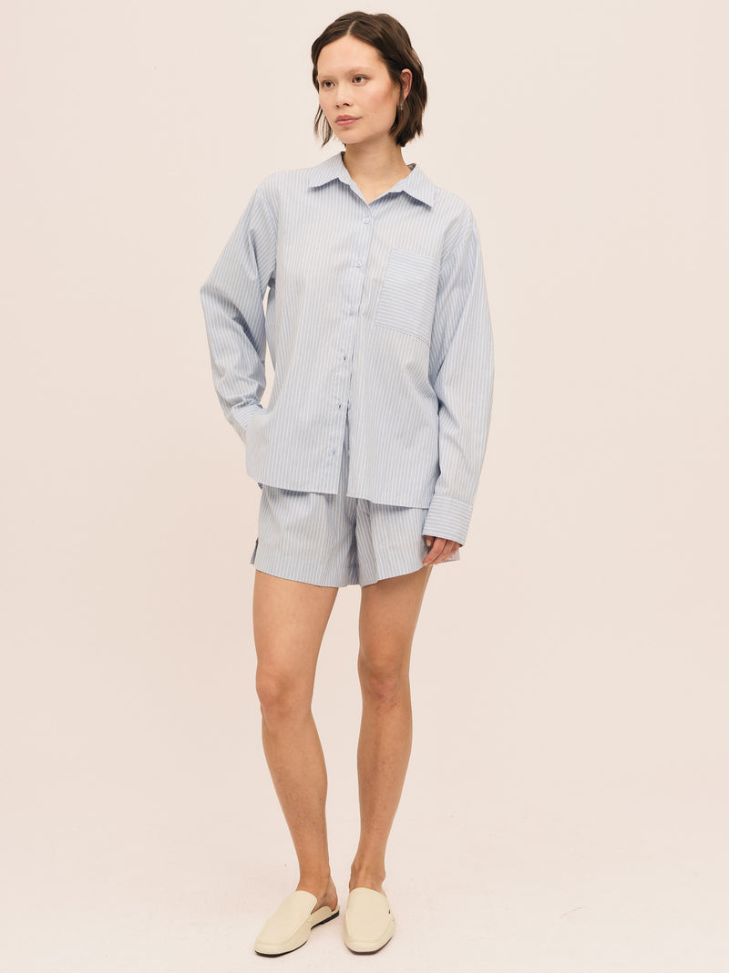 Sal Shorts - Lt. Blue Stripe