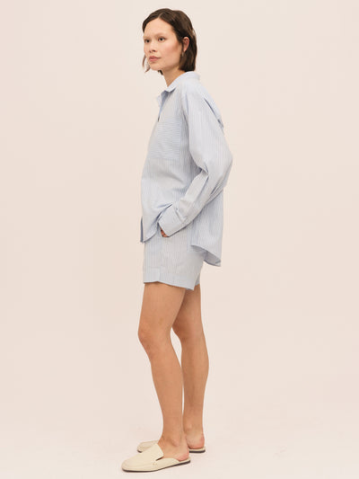 Sal Shorts - Lt. Blue Stripe