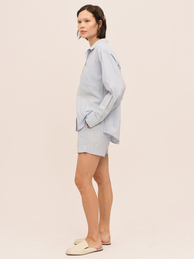 Sal Shorts - Lt. Blue Stripe