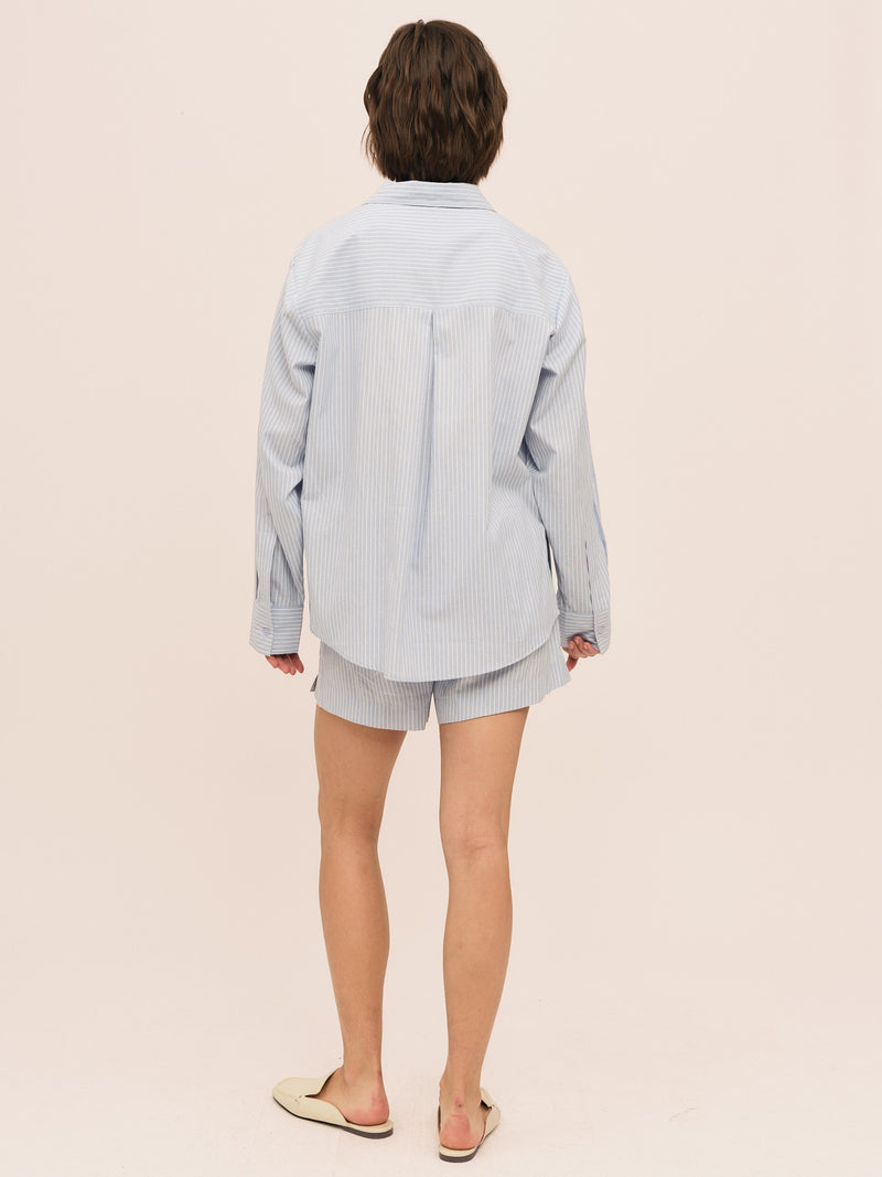 Sal Shorts - Lt. Blue Stripe