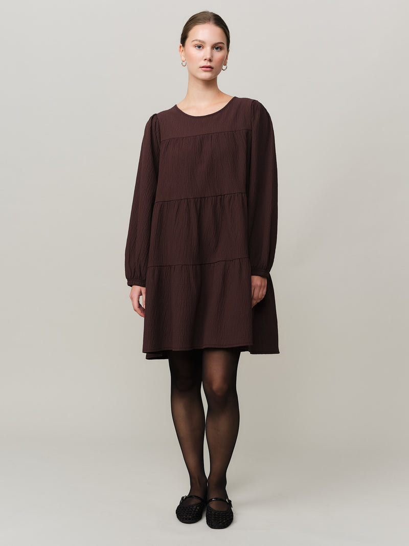 Mercer Dress - Chocolate Plum