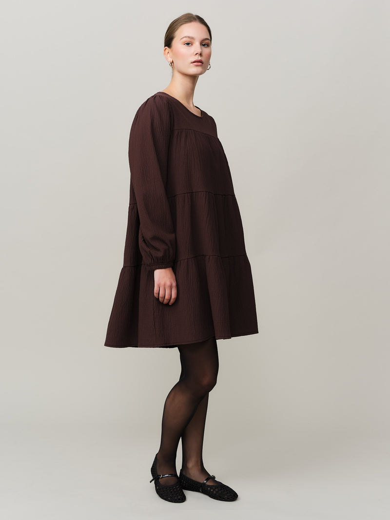 Mercer Dress - Chocolate Plum