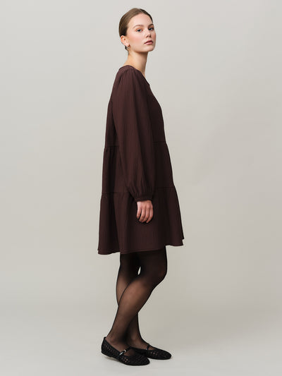 Mercer Dress - Chocolate Plum