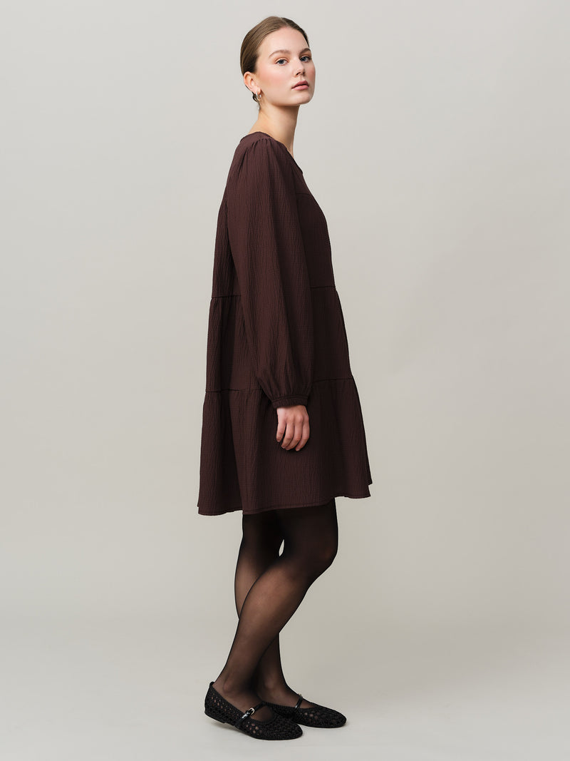 Mercer Dress - Chocolate Plum