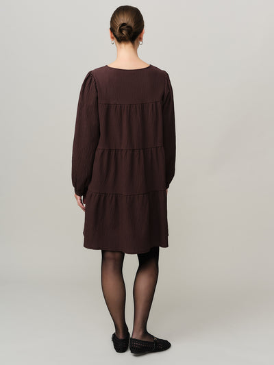 Mercer Dress - Chocolate Plum