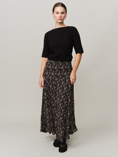 Estelle Skirt - Brown Wild Flower