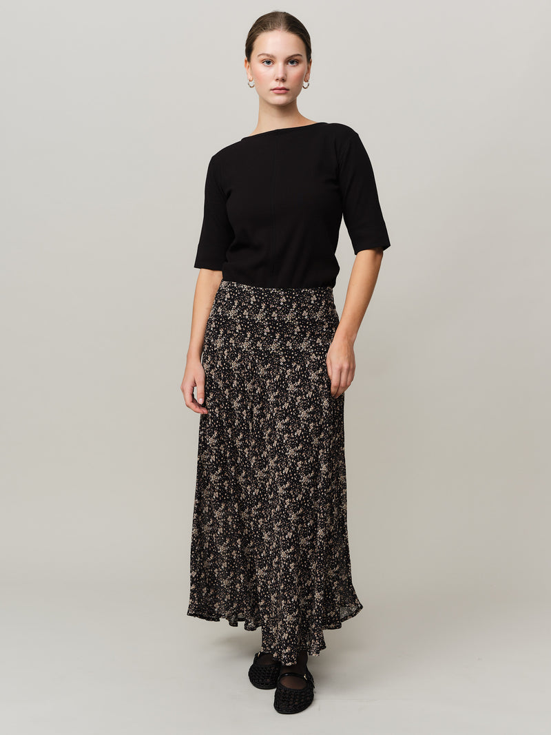 Estelle Skirt - Brown Wild Flower