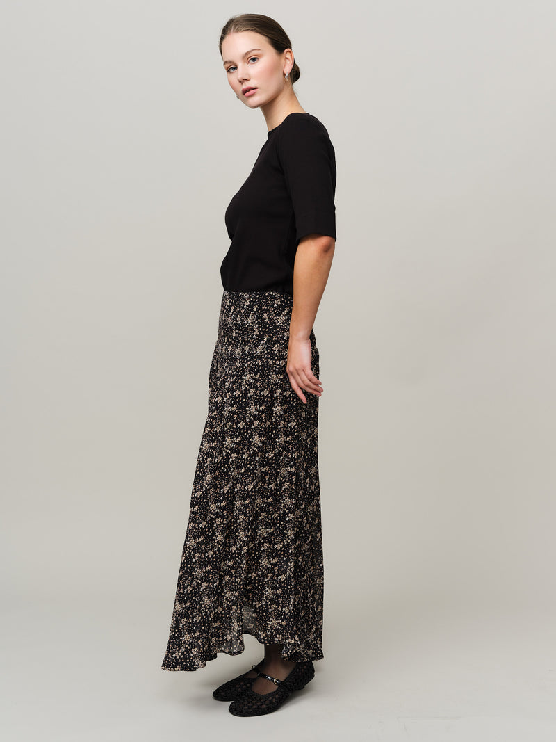 Estelle Skirt - Brown Wild Flower
