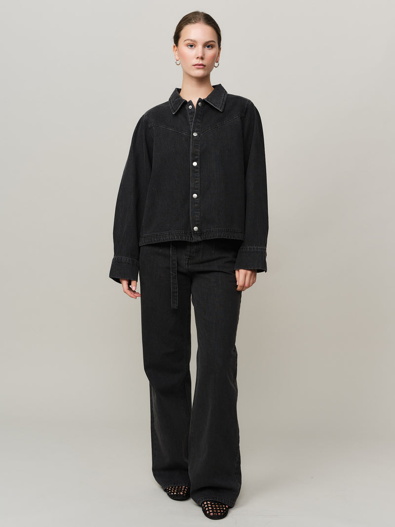 Dina Shirt - Dk. Grey Wash